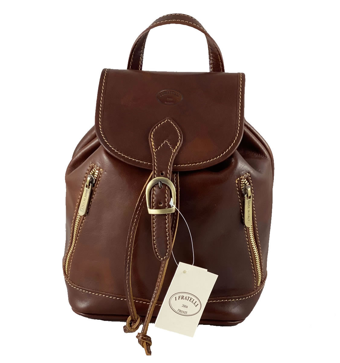 firenze leather backpack